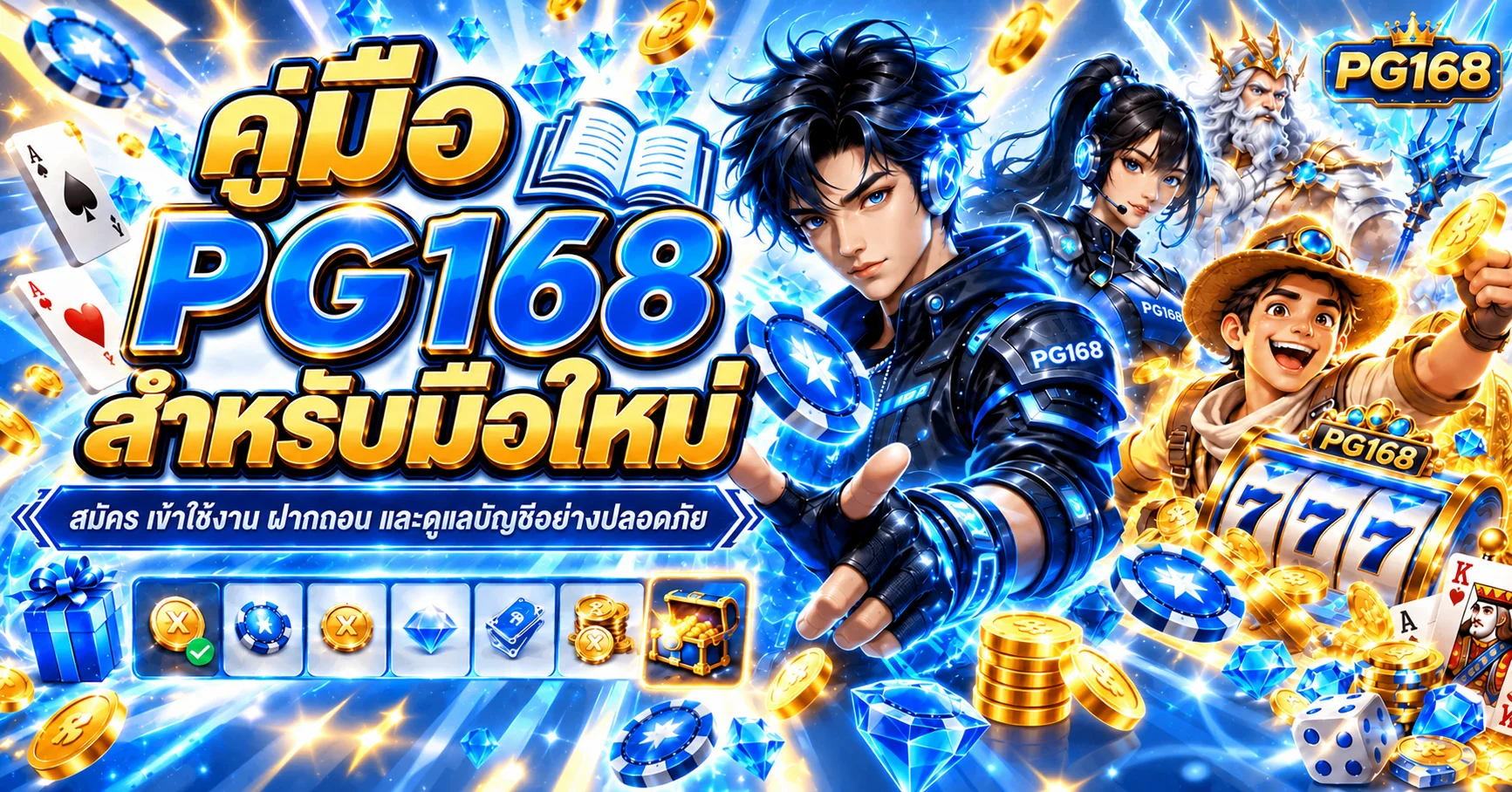 PG168 คู่มือสมัคร เข้าใช้งาน ฝากถอนสำหรับมือใหม่